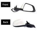 CEYGXICE Tesla Model 3 Passenger Side View Mirror Assembly Compatible with 2017-2025 Right Door Mirror With Memory Recall/Power Folding/Heated Glass/Power Adjusted(White)