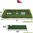HSM Floating Golf Green - Chipping Green, Fun Pool Golf Game, Outdoor Putting Mats Training Accessories, 24" x 35"