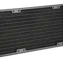 Aluminum 12 Pipe Heat Exchanger Radiator with G1/4 Thread, PC Radiator for Water Cooling System (360mm)