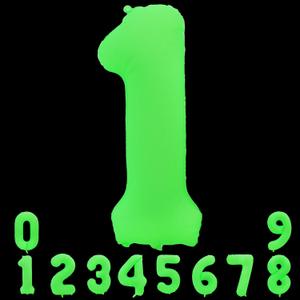 TONIFUL 40 Inch Bright Green Large Number 1 Balloon for 1st Birthday Party Decorations Big Bright Green Foil Mylar Digital 1 for Graduation Wedding Bridal Shower Engagement Anniversary Photo Shoot