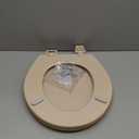 Bemis 500EC 068 Molded Wood Round Toilet Seat with Easy Clean and Change Hinge, 1 Pack, Fawn Beige