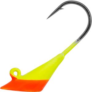 Shad Darts Jig Heads (1/4 OZ 50PCS, Orange/Chartreuse)