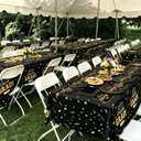 Graduation Decorations 2026 Class of 2026 Congrats Grad Disposable Paper Plates Luncheon Napkins Cocktail Napkins Black Gold Graduation Party Supplies Serve 50