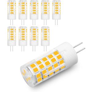 G4 120V LED Bulb Dimmable, G4 Bi-Pin Base Light Bulbs 120V 5W Warm White 3000k Equivalent to 40W Halogen for Under-Cabinet Ceiling Table Puck Lights, 10 Pack