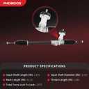 PHOBOOS Electric Power Steering Rack and Pinion Assembly Compatible with Hyundai Accent 2012-2017 L4 1.6L & Kia Rio 2012-2017 L4 1.6L. New Unit, Leak Resistance, Direct Fit, Ref. 242405