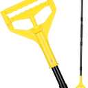 Commercial Mop Handle Heavy Duty,58" Industrial Mop Stick,Wet Mops Head Replacement Holder for Professional/Industrial Floor Cleaning, Yellow
