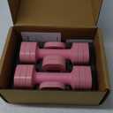 Zempox Adjustable Dumbbell Set of 2, 4 in 1 Free Weights Dumbbells Set for Women, Hand Weights for Women at Home, Each 2lb 3lb 4lb 5lb with TPU Soft Rubber Handle for Home Gym Exercise Training (Pink)