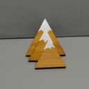 Maitys 3 Pcs 3 Size Mountain Shelf Decor Mountain Wooden Sign Farmhouse Wood Adventure Sign Woodland Nursery Decor Travel Table Centerpiece for Home(Beige)