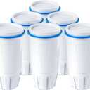 Water Filter Replacement Compatible with Zero Pitcher and Dispensers ZR-001, ZR-017, ZP-006 ZD-013, Reduces Lead,TDS, PFOA/PFOS, Chlorine and More, by NUTTUTO, Pack of 6