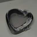 3 Springform Heart Cake Tins Heavy Duty, Double Layer Non-Stick Coating, Removable Base, Heavy Duty Carbon Steel, Perfect for Frozen Desserts - Oven Safe Bakeware (8/9/10 Inch)