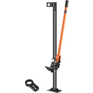 VEVOR Farm Jack 48 inch Utility High Lift, 7000 lbs Capacity Ratcheting Off Road Jeep Jack, Heavy for Tractor, Truck, SUV, Bumper Lift, Orange