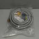 Upgraded 18 Feet High Pressure Braided Propane Hose Extension with Conversion Coupling 3/8" Flare to 1/2" Female NPT, 1/4" Male NPT, 3/8" Male Flare for BBQ Grill, Fire Pit, Heater