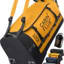 Rolling Duffle Bag with Wheels 31 Inch, 120L Large Foldable Travel Bag, Heavy-Duty Wheeled Luggage for Travel, Sports, Camping & Storage (Beacon Yellow)