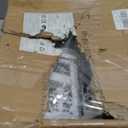 TRIROCKS Set of 2 Vintage Decorative Lanterns 9.5" H Hanging Lantern Metal Candleholder with Tempered Glass for Indoor Outdoor Home Decor Parties Garden Events Wedding(White with Grey Brush)