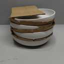 famiware Milkyway 33 oz Bowl Set, Pasta Bowls Set of 4, Salad Bowls Perfect for Your Friend for Housewarming, Thanksgiving, Christmas, White