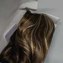 Brown Long Layered Synthetic Hair Wigs for Women with Bang Mixed Blonde for Daily Party Use (W6237#8H124-613)