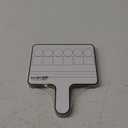 Seajan 6 Pcs Magnetic Paddle Set Education Dry Erase Double Side Handheld Answer Board with Counters Discs Phonemic Awareness Phonics Games Toy for Students Kids (Black)