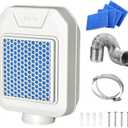 Best Vent Indoor Dryer Vent, Upgrade Dryer Vent with Flap for Electric Dryer, Stainless Steel Screen Filter, Polyester Filter, Indoor Dryer Vent Kit Come with 4 Polyester Filters and 8FT Vent Hose