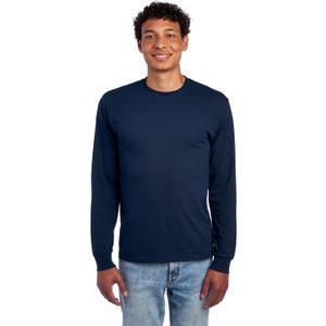 Jerzees Mens Dri-Power Cotton Blend Long Sleeve Tees, Moisture Wicking, Odor Protection, UPF 30+, Sizes S-3x (S)