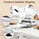 Folding Dough Sheeter 40.9"x15.5" for Bread and Pastries (2 Rolling Boards) | Manual Stainless Steel Dough Machine, Adjustable Thickness, Portable Manual Sheeter Machine