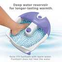 Conair Soothing Pedicure Foot Spa Bath with Soothing Vibration Massage, Deep Basin Relaxing Foot Massager with Jets, Blue/White (1 Count (Pack of 1), Blue)