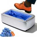 Automatic Shoe Cover Dispenser,100 High-Quality Non-Woven Fabric Shoe Covers,Shoe Covers Disposable Dispenser,No Electricity Needed Shoe Cover Machine for House/Office/Lab,Fits Most Shoe Sizes