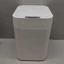 4.5 Gallon Smart Self-Sealing & Self-Changing Trash Can, 17L Automatic Motion Sensor Garbage Bin with Lid, Touchless Electric Wastebasket for Bathroom, Bedroom, and Office - White