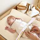 Muslin Changing Pad Cover for Boys Girls 100% Cotton Fitted Baby Diaper Changing Table 3 Pack Soft and Breathable for Standard Changing Table Topper 32"x16" (White v2)