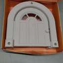 Meow Manor Cat Door Interior Door - No-Flap, Interior Cat Door for Cats Up to 20 lbs, Easy DIY Setup, Secured Installation in Minutes, No Training Needed (Original, White)