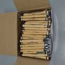 200 Pcs Christian Gifts Bulk Sets Bible Verse Religious Ballpoint Pen and Notebook Gift Set with Thanks Tags Organza Bag Gift Bulk for Women Church Christian Party Favors(Brown,Classic) (White)