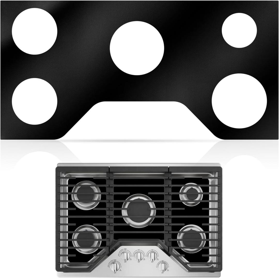 Gas Range Stove Top Protector compatible with GE 36 inch Gas Range Model JGP5036 CGP5036 CGP7036 PGP7036 PGP9036, Washable and reusable gas cooktop cover, gas cooktop non-stick pan protector