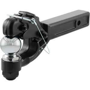 CURT 48006 Pintle Hitch with 2-5/16-Inch Trailer Ball, Fits 2-Inch Receiver, 16,000 lbs, 15-1/4-Inch Length