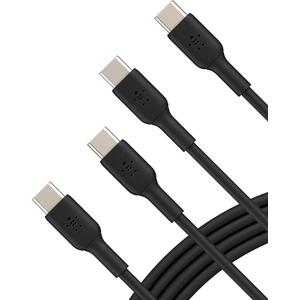 Belkin BoostCharge USB-C to USB-C Cable (1M/3.3ft) for iPhone 16, iPhone 16 Pro, Samsung Galaxy S25, S24, Pixel 9 & 8, iPad Pro, Nintendo Switch 2, Carplay & More  Black