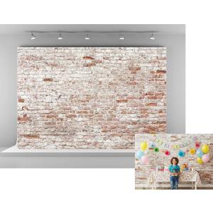 Kate 8x8ft Microfiber Rustic Brick Wall Backdrops for Photoshoot Adults Kids Boys Portrait Background House Decoration Props Backdrop