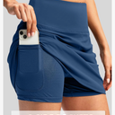 G Gradual Skorts for Woman Golf Skirt High Waisted with 2 Inner Pockets Built-in Shorts Stretchy for Tennis Summer Casual (Medium)