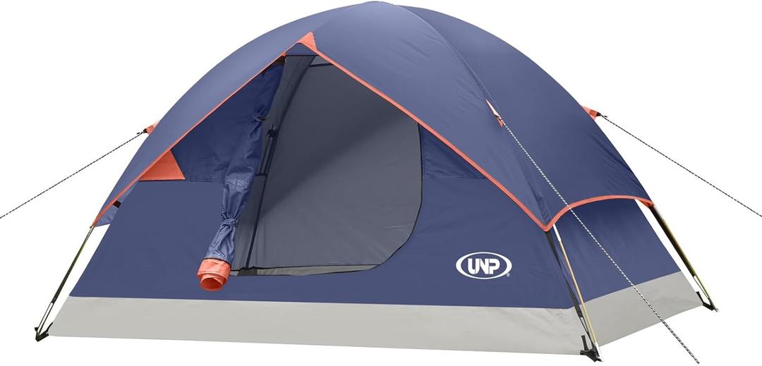 unp Camping Tent 2/3/4/6 Person Dome Tent, Easy to Set Up for Camping, Lightweight Camping Tent, Portable Camping Tent for Outdoor and Backpacking Beaches (Navy Blue)