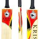 Cricket Bat Kashmir Willow Wooden Handmade Adult Full Size Cane Handle Cricket Bat for Soft Tennis Tape Ball Tournament Practice Indoor Outdoor Cricket Match By Krisp Sports