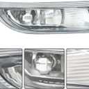 Silscvtt 2Pcs Fog Lights Replacement for Sienna 2004 2005 Clear Lens Fog Light W/Bulbs 81210AE010 81220AE010 Left+Right Side
