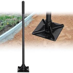 Tamper Tool 8"x8" Heavy Duty Steel Hand Tamper for Leveling