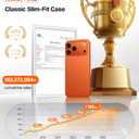 TORRAS for iPhone 17 Pro Case, Slim Fit, Ultra Thin Lightweight Minimal Design, Secure Grip & Silky Touch, Anti-Scratch Hard PC Cover for iPhone 17 Pro Phone Case 6.3in, OriginFit, Cosmic Orange
