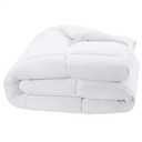 Amazon Basics White Down Alternative Comforter and Duvet Insert with Corner Tabs, Machine Washable, Twin, Light