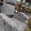 Sitswell Kasen Glider Recliner - Gray Chenille
