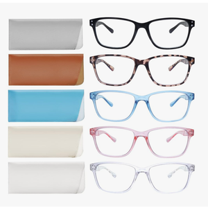 SIGVAN Reading Glasses 5 Packs Blue Light Blocking Eyeglasses Quality Spring Hinge Colorful Computer Readers for Women Men