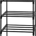 6 Tier Tall Shoe Rack for Closet Entryway, Metal Sturdy Shoe Shelf Storage Organizer, Vertical Small Space Large Capacity for 12-16 Pairs of Shoes
