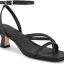 Juliet Holy Womens Strappy Sandals Kitten Heel Open Toe Slingback Ankle Strap Wedding Party Summer Heeled Sandals, Size 8.5