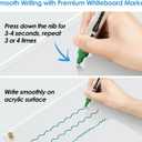 MaxGear Acrylic Dry Erase Board, 18''x24'' Clear White Board for Wall, Non Magnetic Floating White Board for Wall with Marker Holder, Markers and Eraser, for Office, School, Restuarant