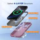 Miracase Magnetic for iPhone 16 Pro Max Case, [Soft Anti-Scratch Microfiber Lining], Compatible with MagSafe, Liquid Silicone Case Shockproof Drop Protection Phone Case for 16 ProMax,Blackcurrant