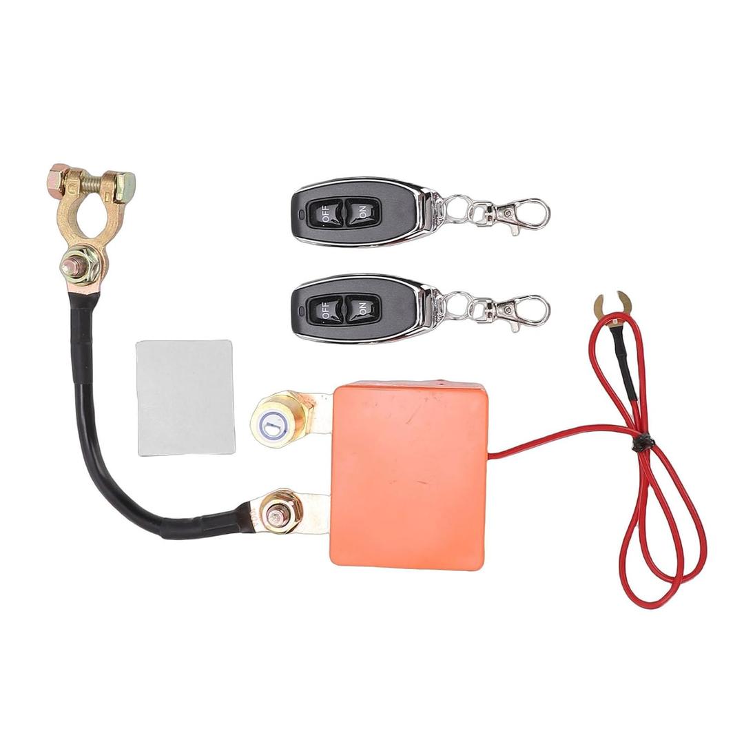 Car Remote Battery Disconnect Switch, 12V 24V 240A Battery Cut Off Switch Voltage with LED Screen Anti Theft