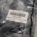 OVERWORETY Plus Size Tops for Women 3/4 Sleeve Henley V Neck Button Tunics Casual Loose Swing Shirts for Leggings (1X, Gey Paisley)