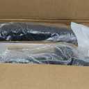 Ergonomic Drafting Chair, Tall Office Chair with Flip-up Armrests, Breathable Mesh High Desk Chair with Lumbar Support Adjustable Footrest Ring for Standing Desk Black